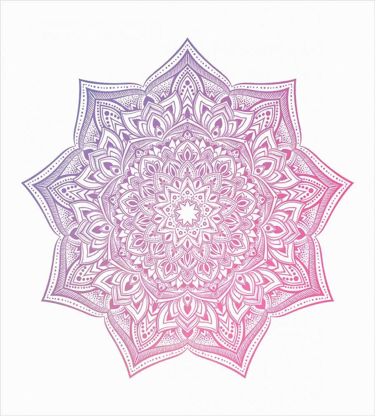 Oriental Yoga Round — Pattern