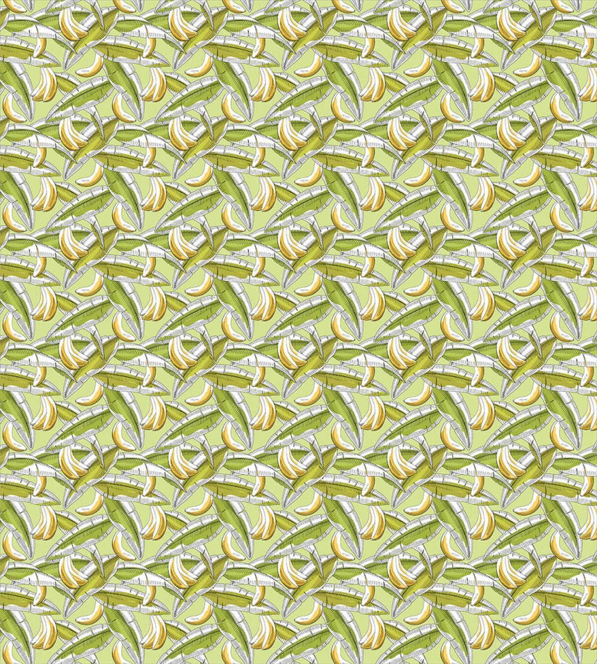 Tropical Fruit with Leaves — Pattern