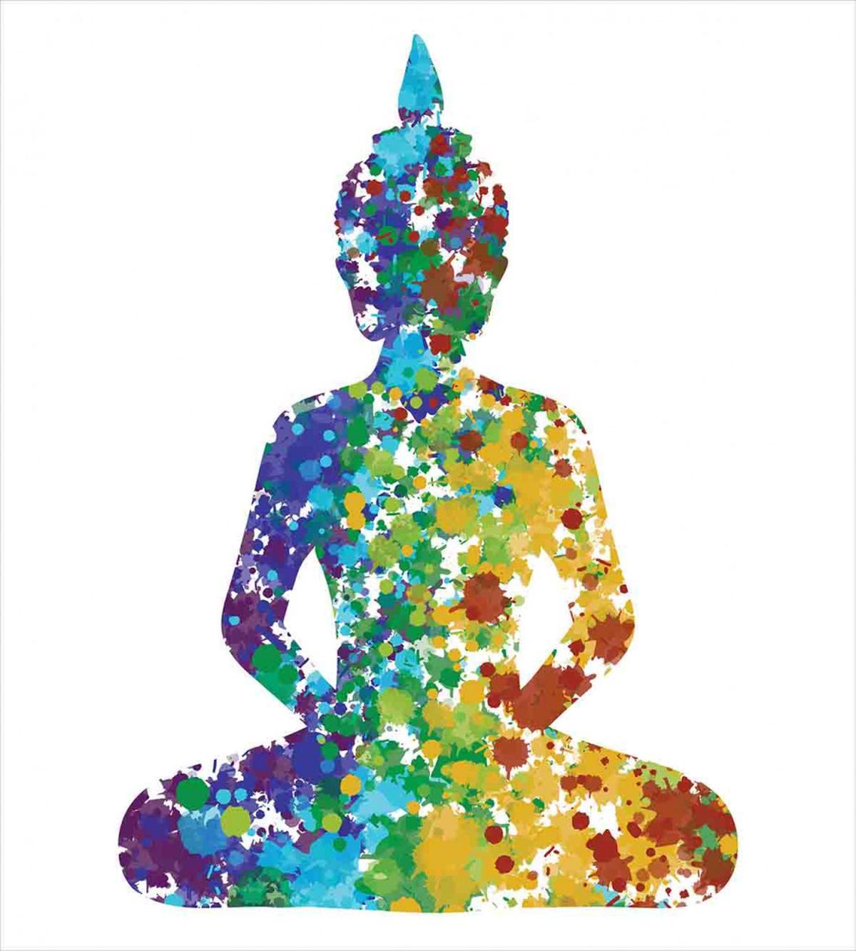 Meditating Silhouette — Pattern