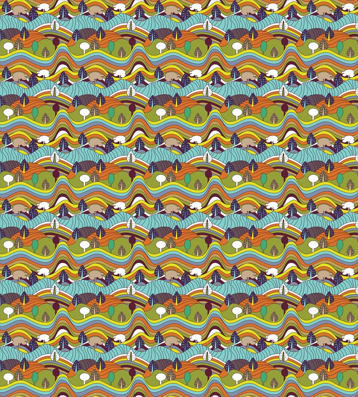 Panoramic Hills Trees — Pattern