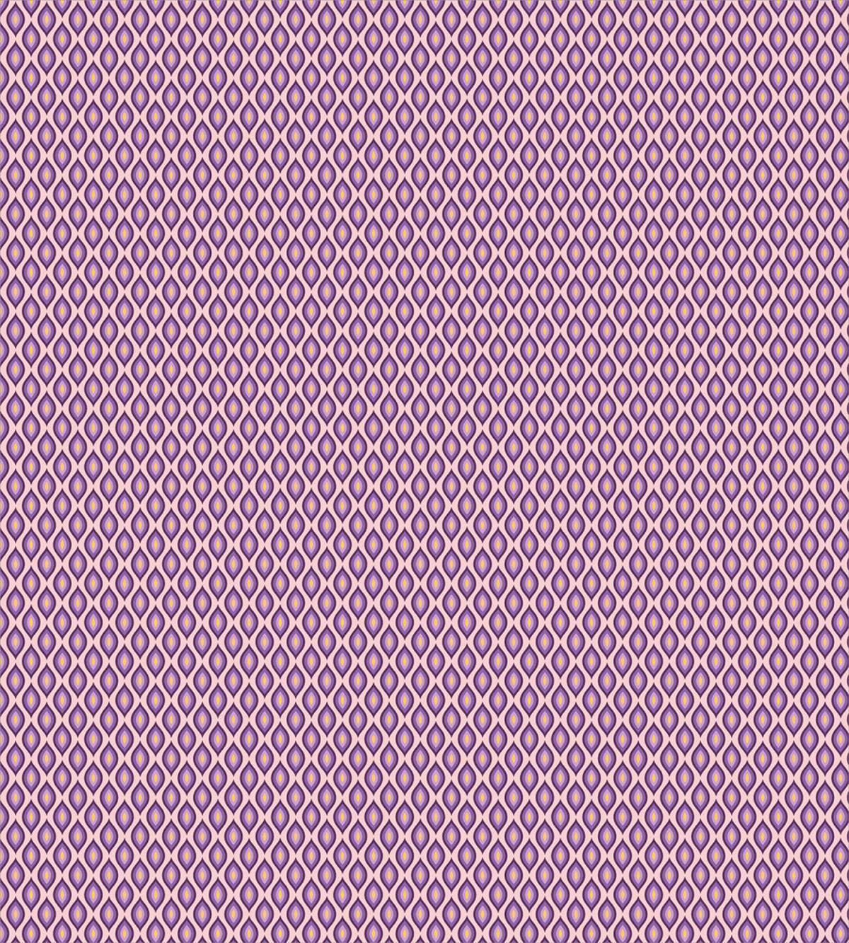 Retro Striped Leaf Shapes — Pattern