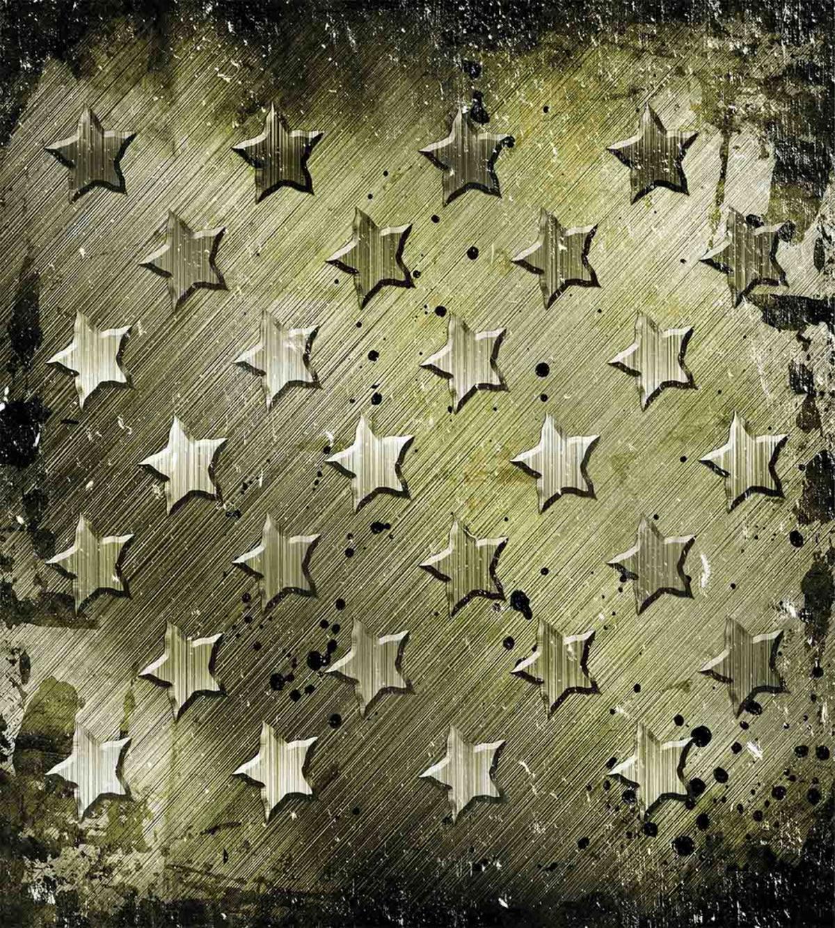 Grunge Effect Stars — Pattern