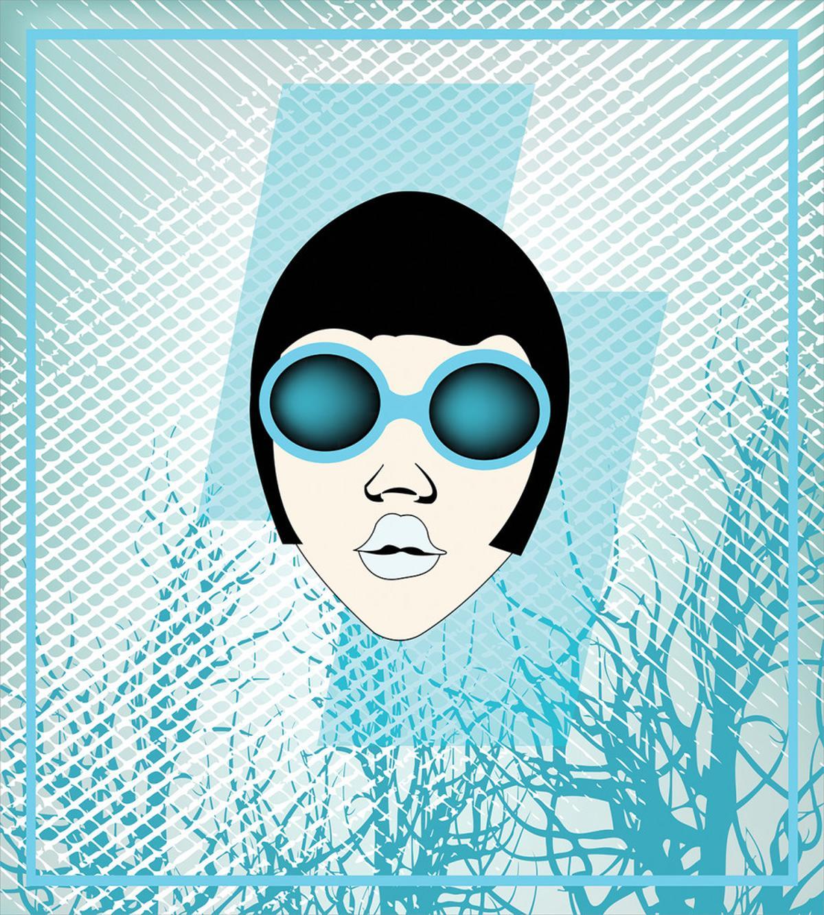 Retro Woman Sunglasses — Pattern