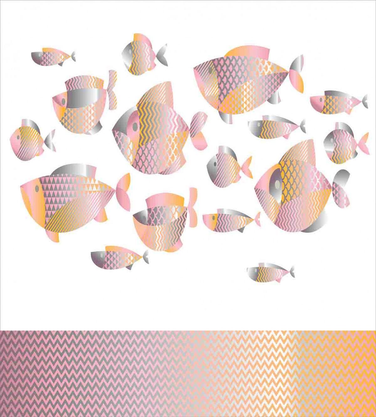 Modern Sea Animal Zigzag — Pattern