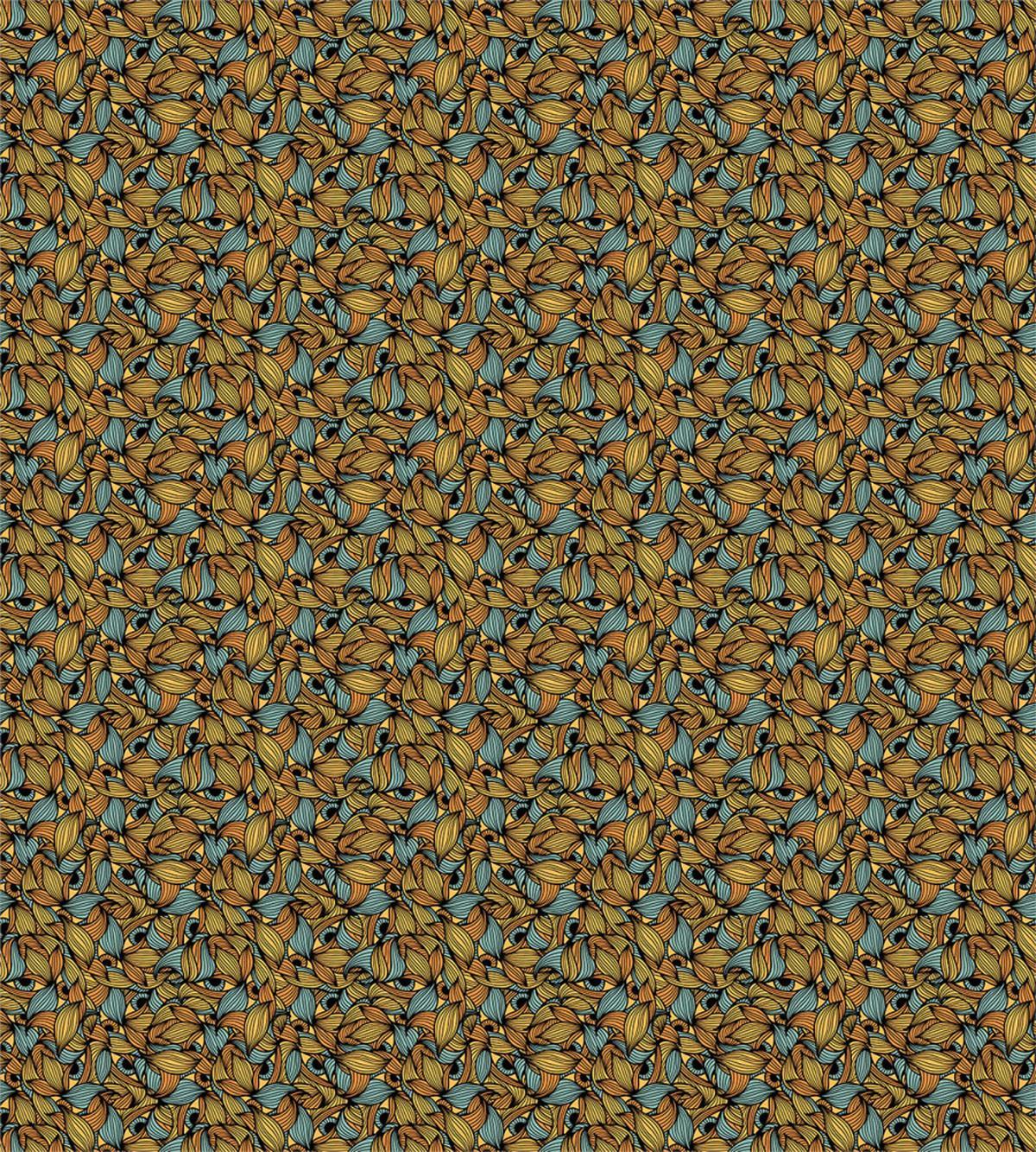 Abstract Waves Eyes — Pattern