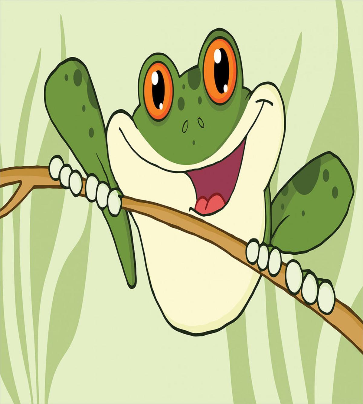Happy Amphibian in Jungle — Pattern