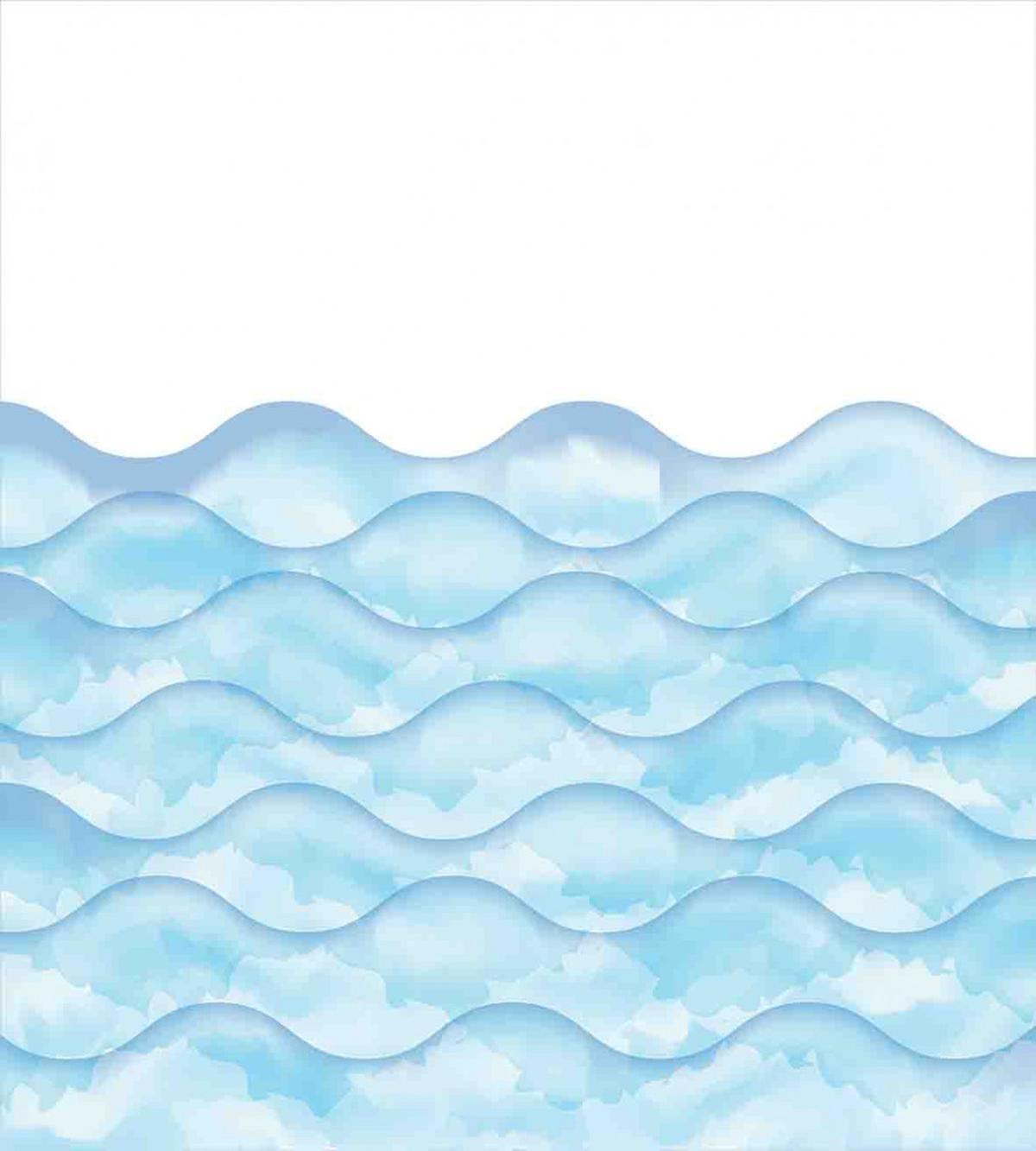 Sea Ocean Waves Art — Pattern
