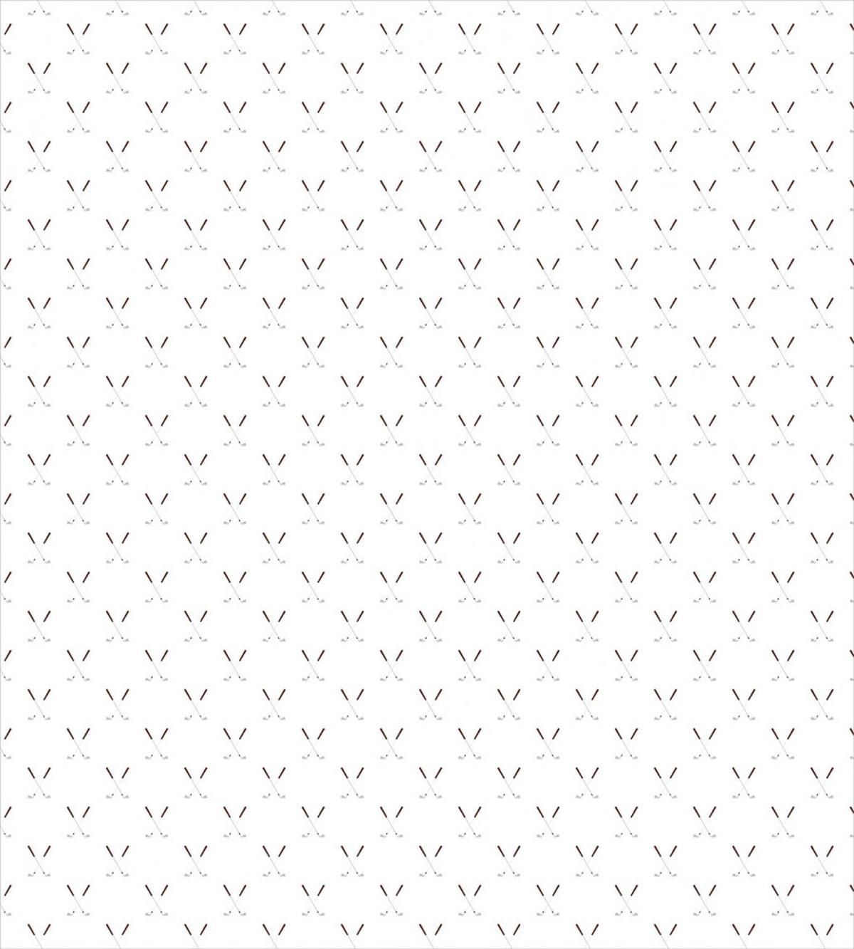 Crossed Golf Clubs Game Motif — Pattern