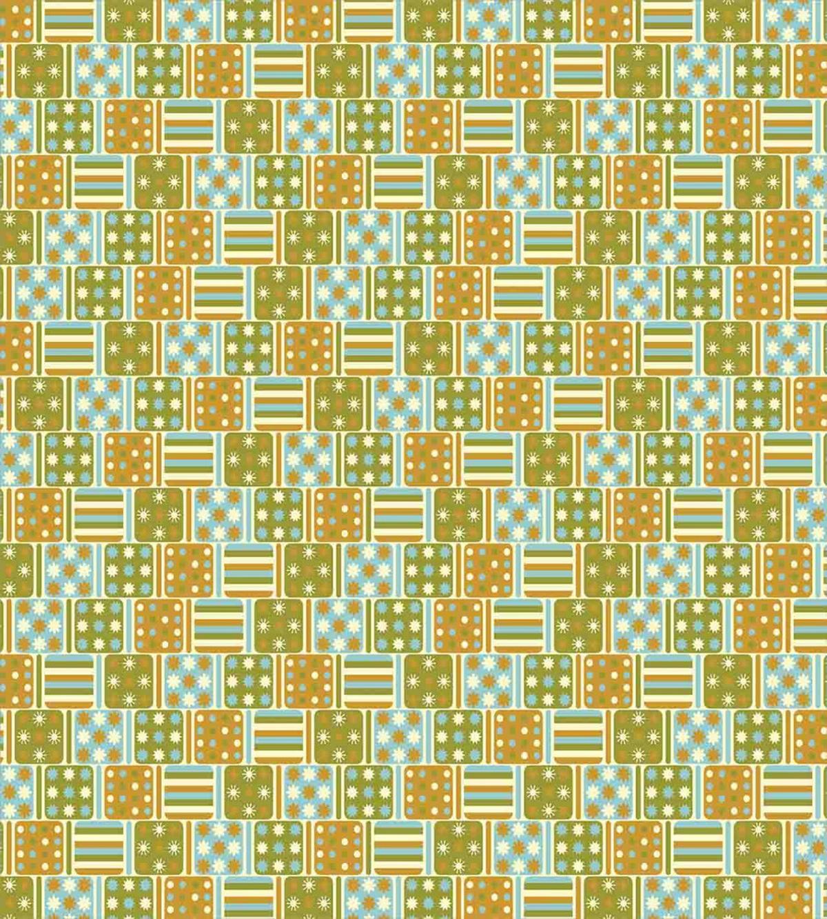 Abstract Retro Square — Pattern
