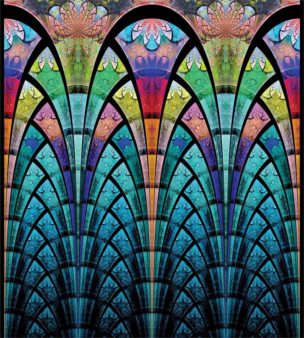 Curves Grungy Colors — Pattern