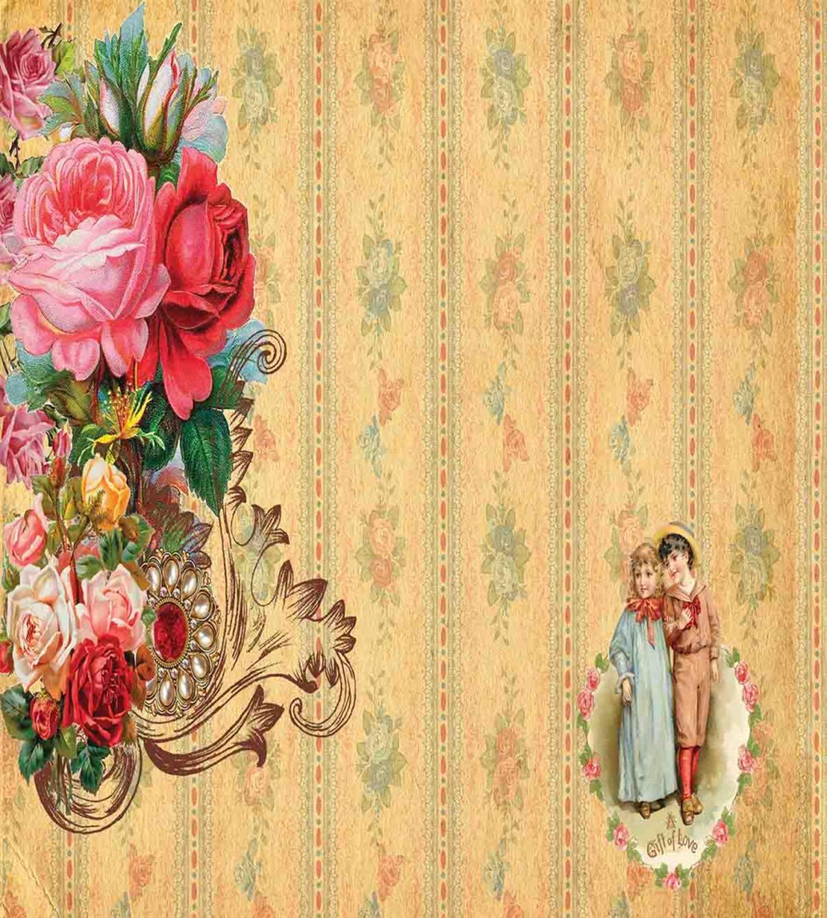 Romantic Country Roses — Pattern