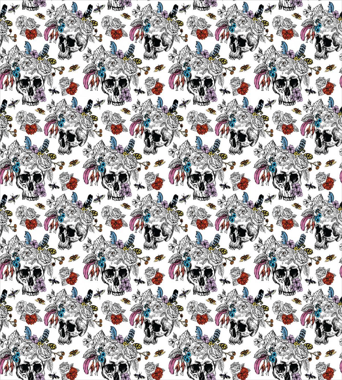 Skulls and Flowers — Pattern