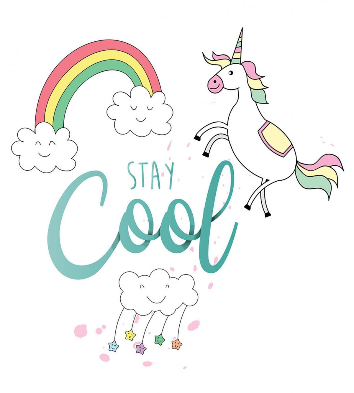 Unicorn Rainbow and Cloud — Pattern