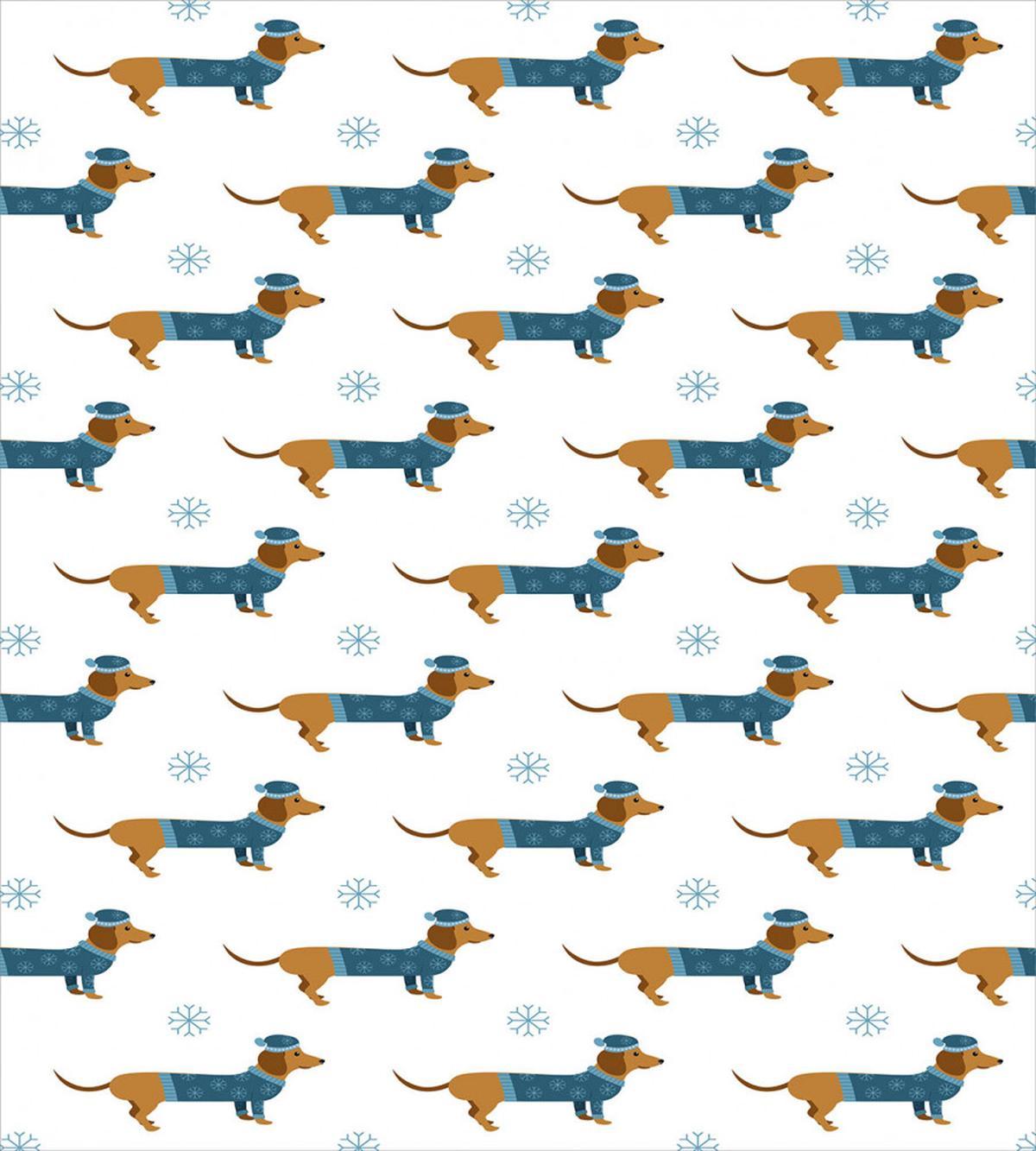 Dog in Pullover Snowflake — Pattern