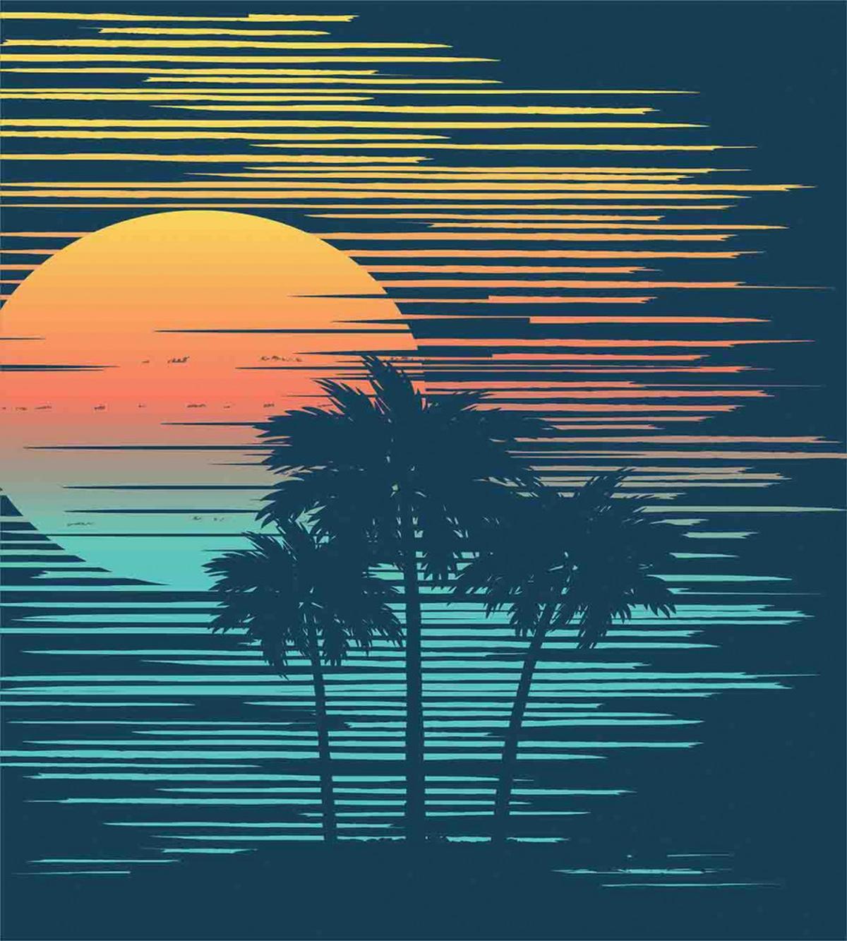 Evening Sun Sea Sky — Pattern