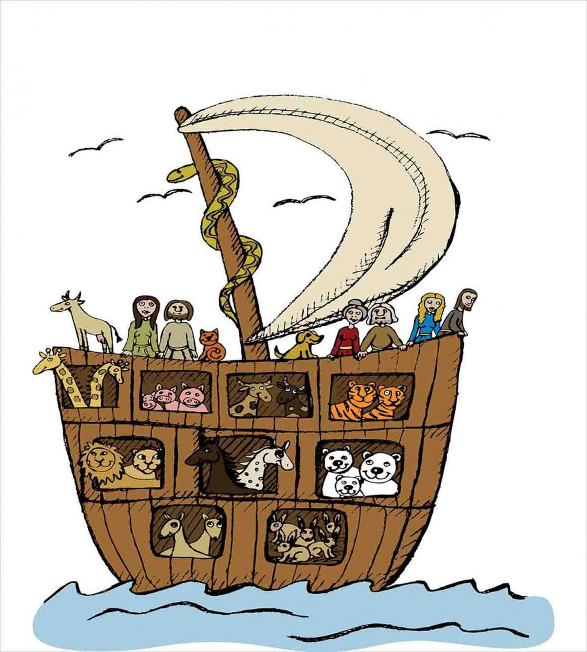 Ancient Flood Story Motif — Pattern
