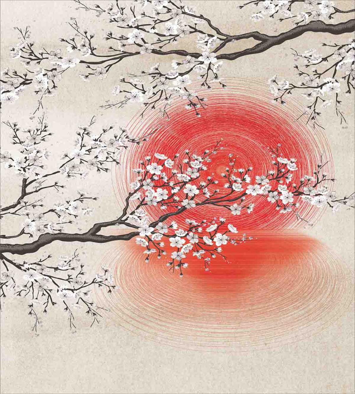Japanese Sakura Art — Pattern