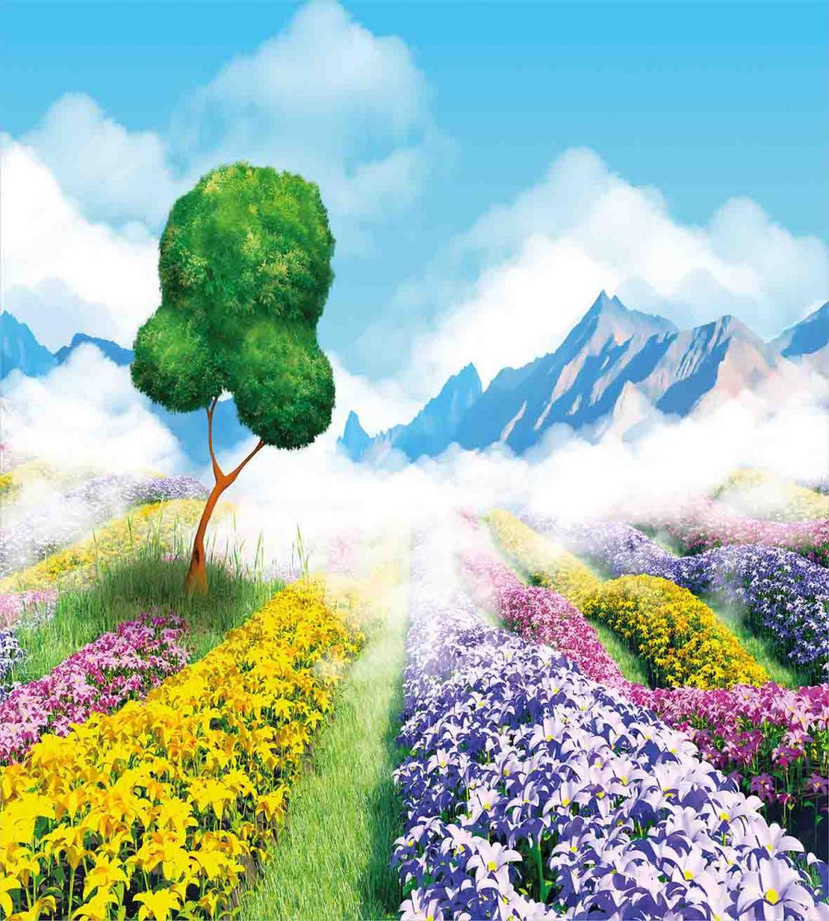 Garden Trees Scenery — Pattern