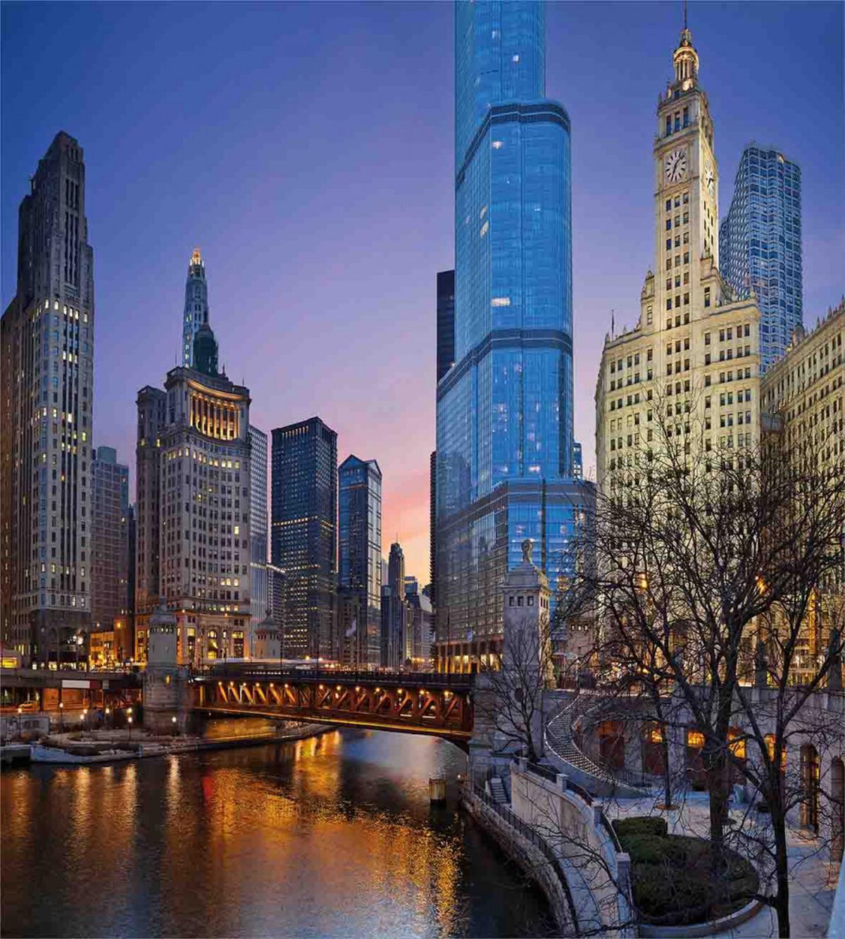 Chicago River Scenery — Pattern