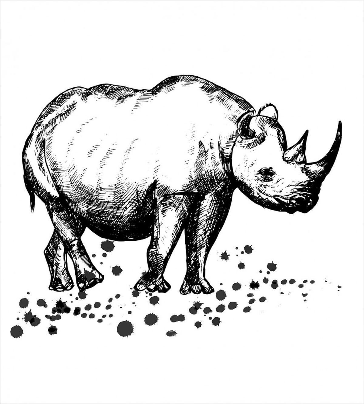 Animal with Paint Splashes — Pattern