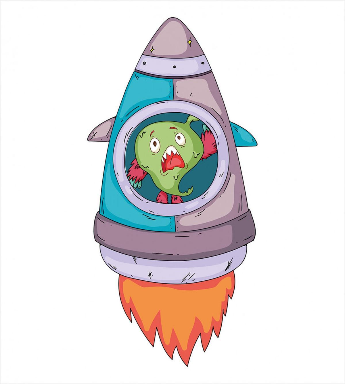Monster Rocket Space Travel — Pattern