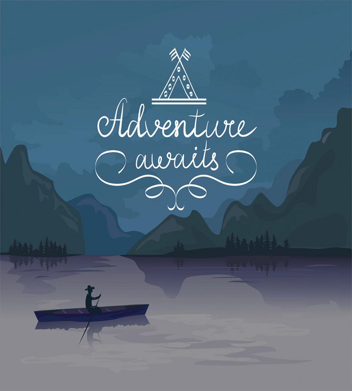Kayak in a Lake — Pattern