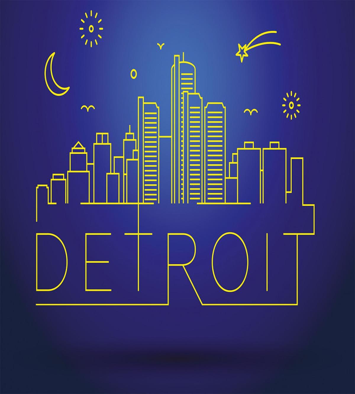 City Sky View Graphic — Pattern
