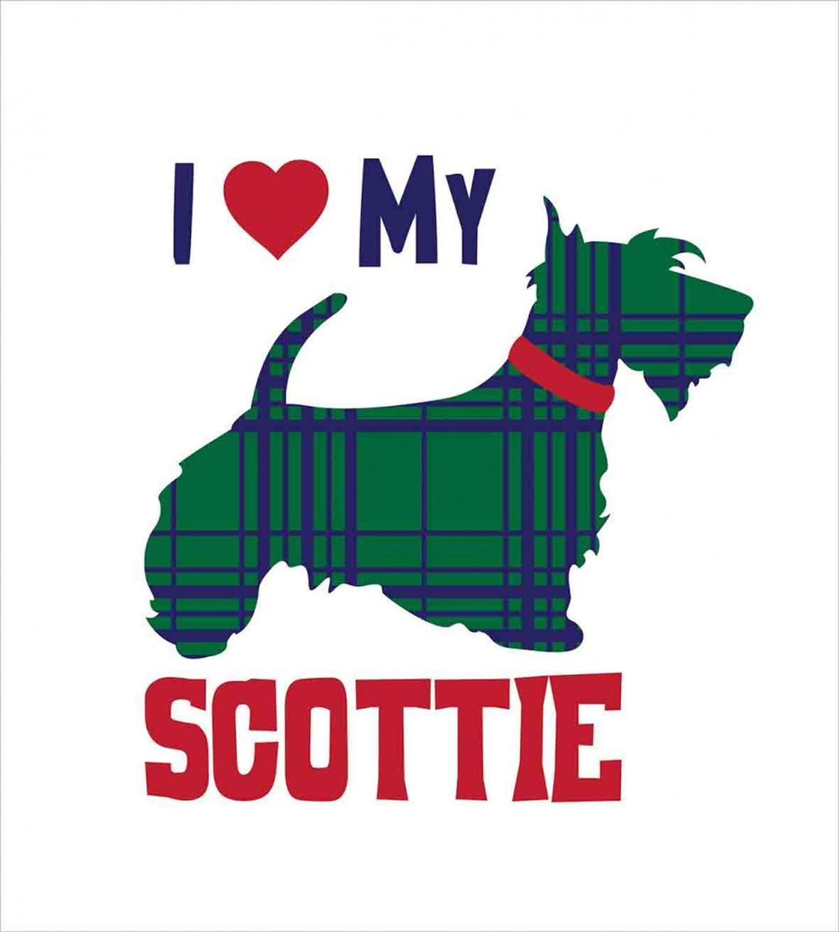 I Heart My Scottie Text — Pattern
