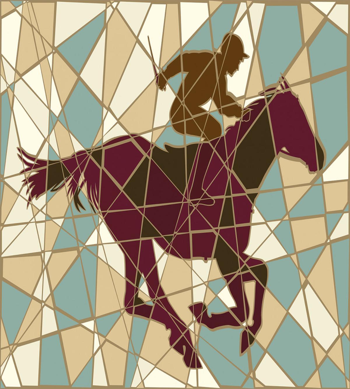 Stable Jockey Silhouette — Pattern
