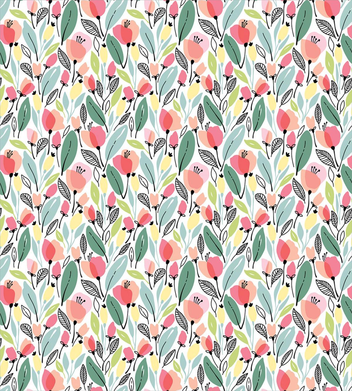 Hand Drawn Style Poppies — Pattern
