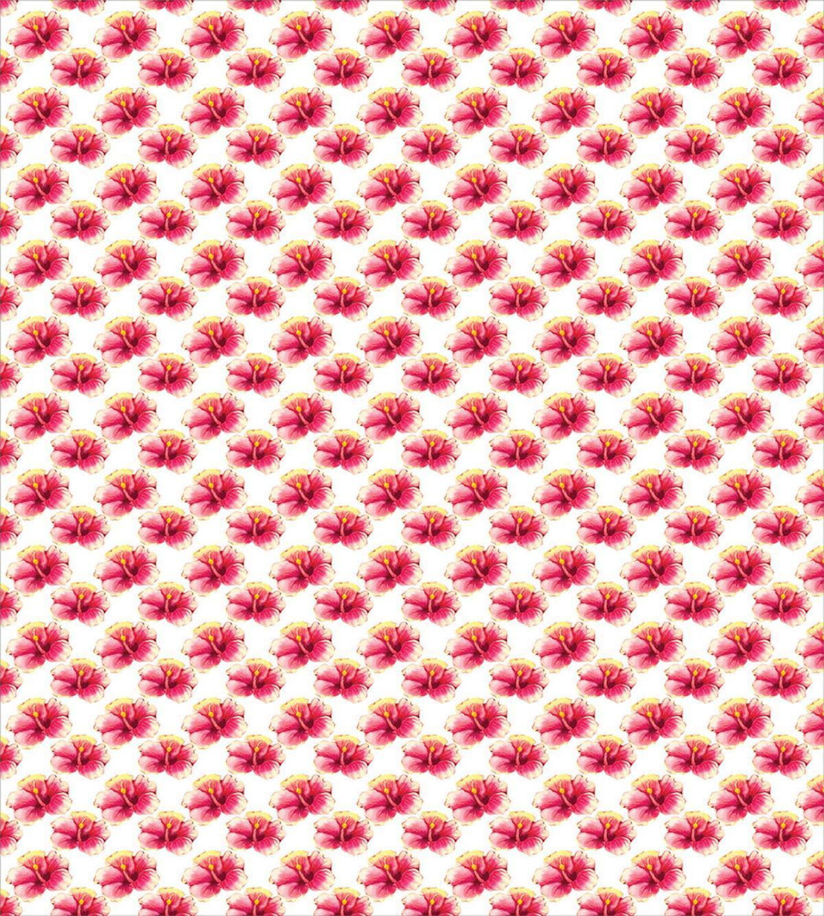 Warm Tone Hibiscus Flowers — Pattern
