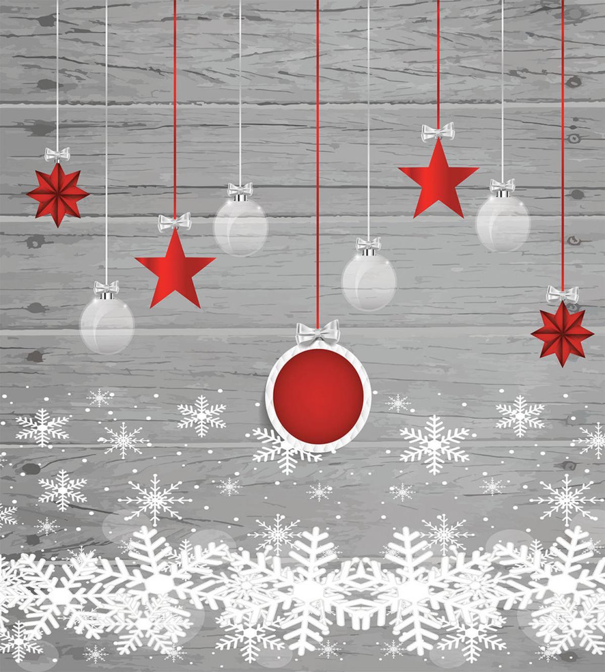 Stars Baubles Snow — Pattern