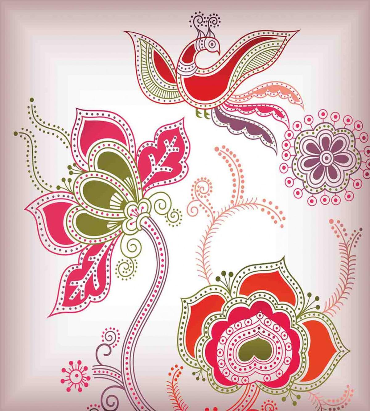 Mystic Bird Eastern Floral — Pattern