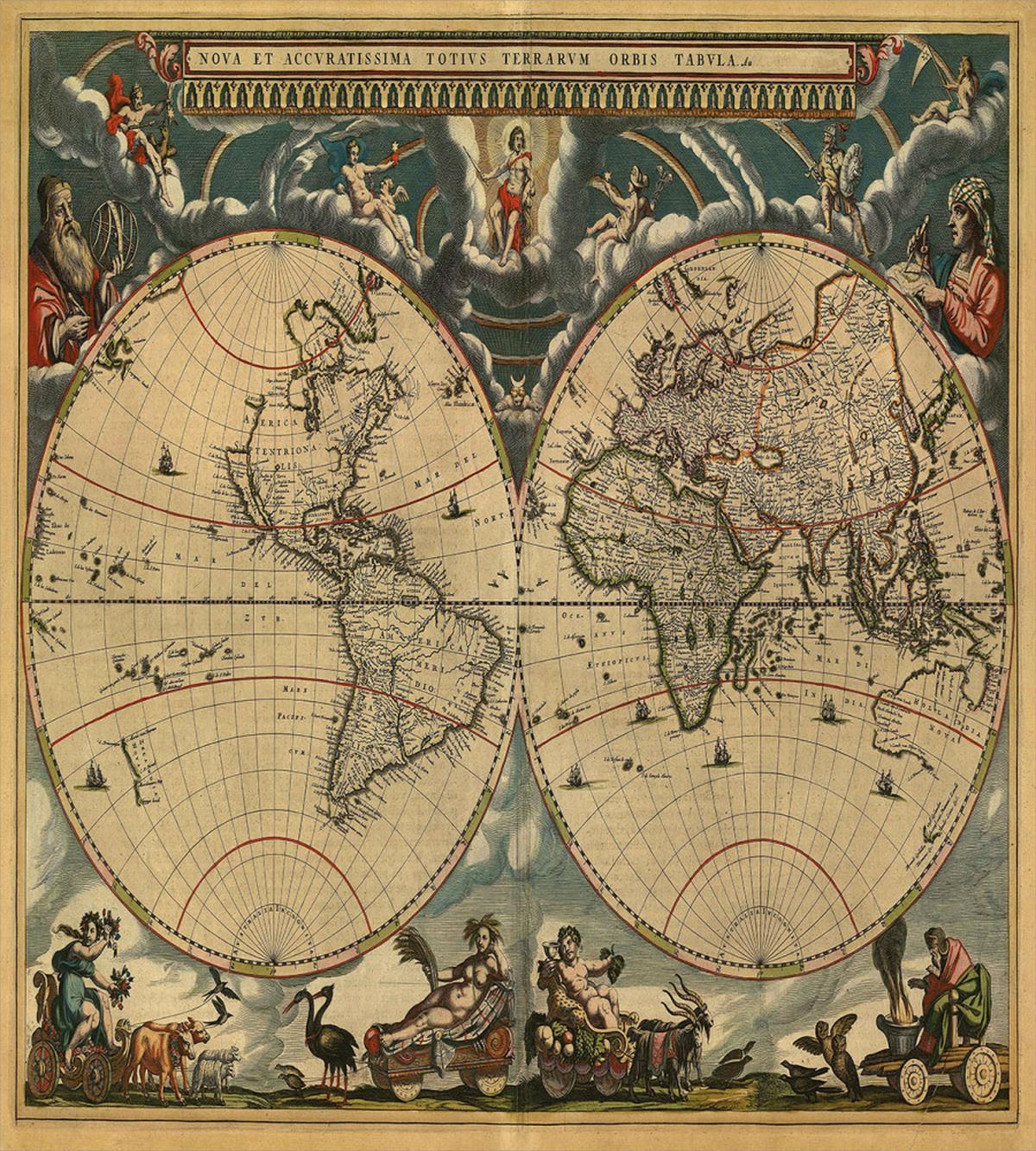 Old Map World — Pattern