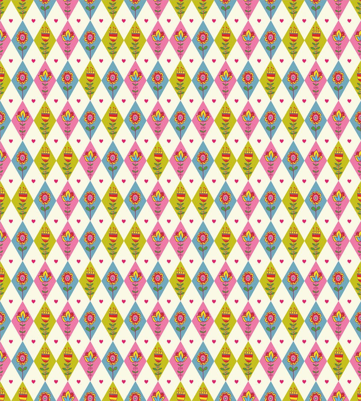Geometric Tulips Pattern — Pattern