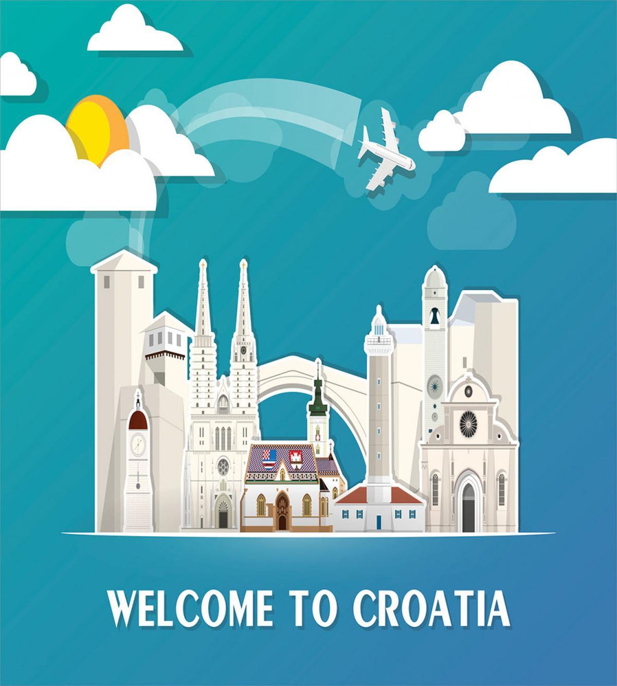 Landmarks and Welcome Text — Pattern