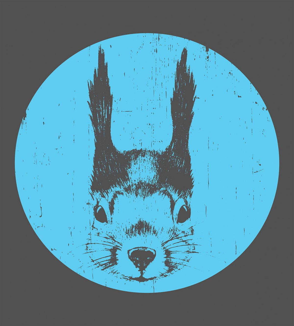 Funny Squirrel with Glasses — Pattern