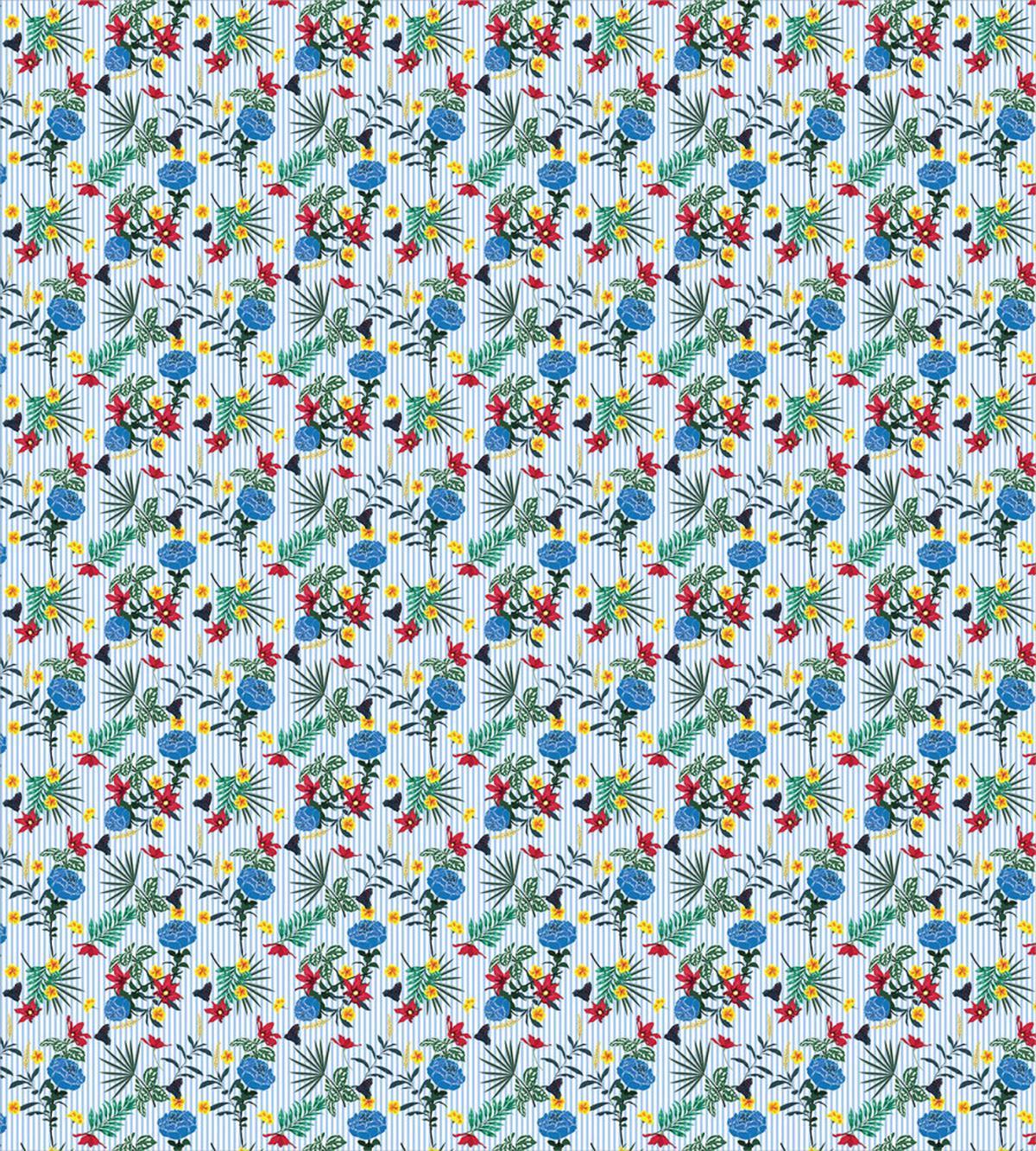 Colorful Bouquets Stripes — Pattern