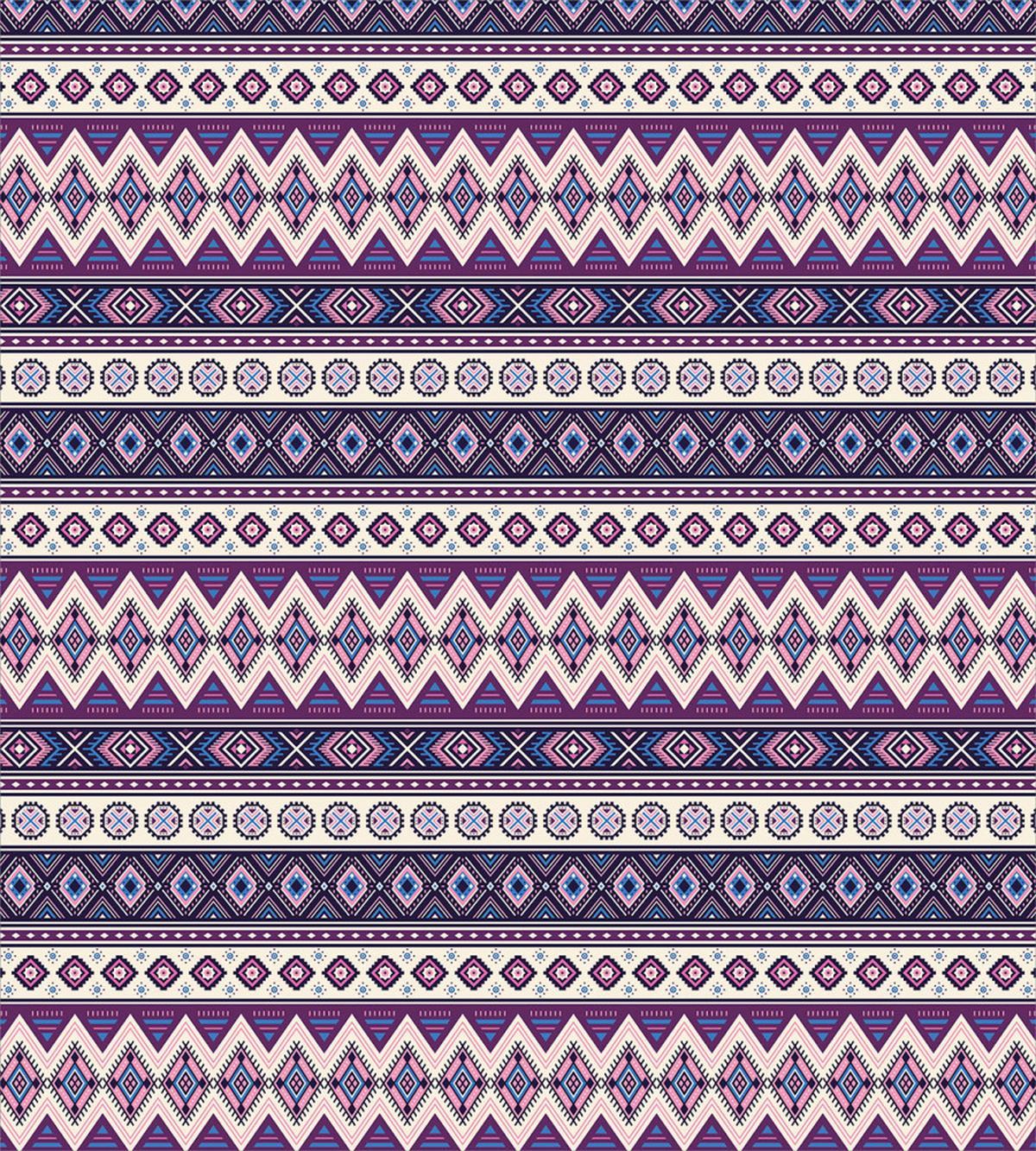 Purple Art Tribal Triangles — Pattern