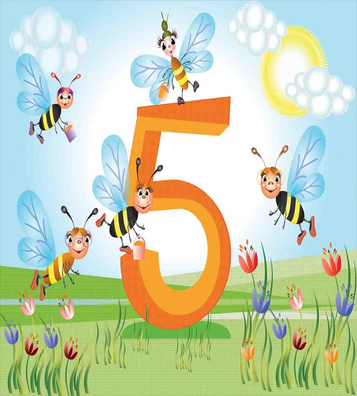 Happy Bees Making Honey — Pattern