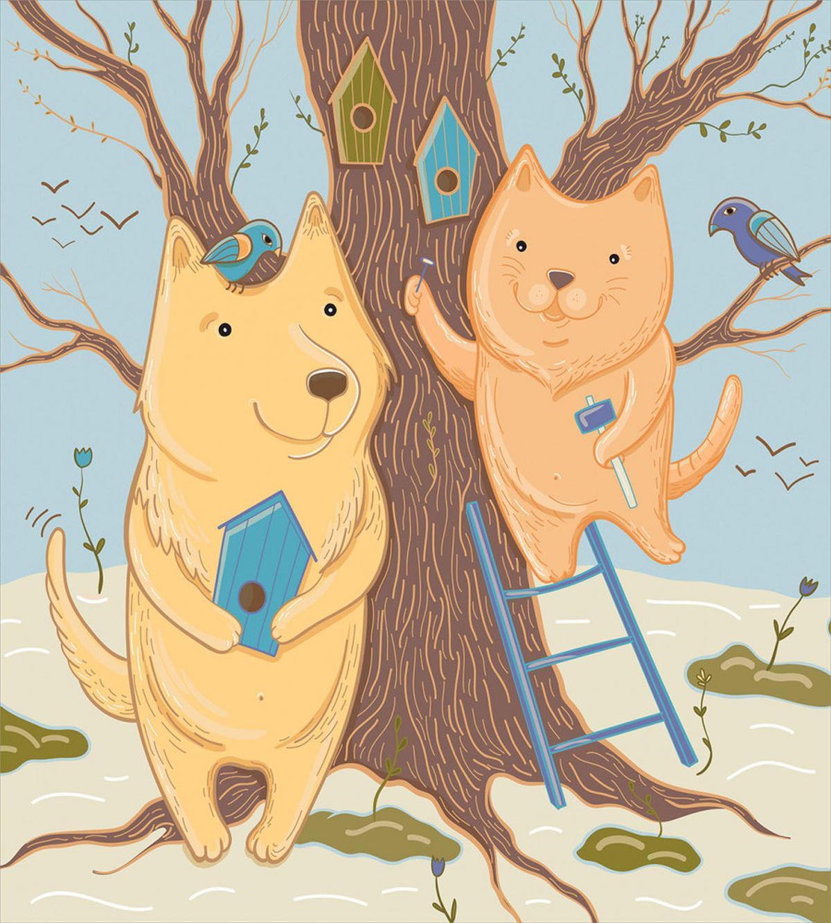 Couple Bears Tree — Pattern