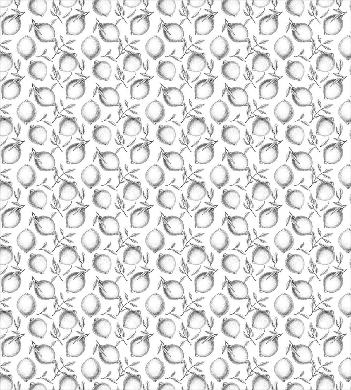 Monochrome Citrus Fruits — Pattern