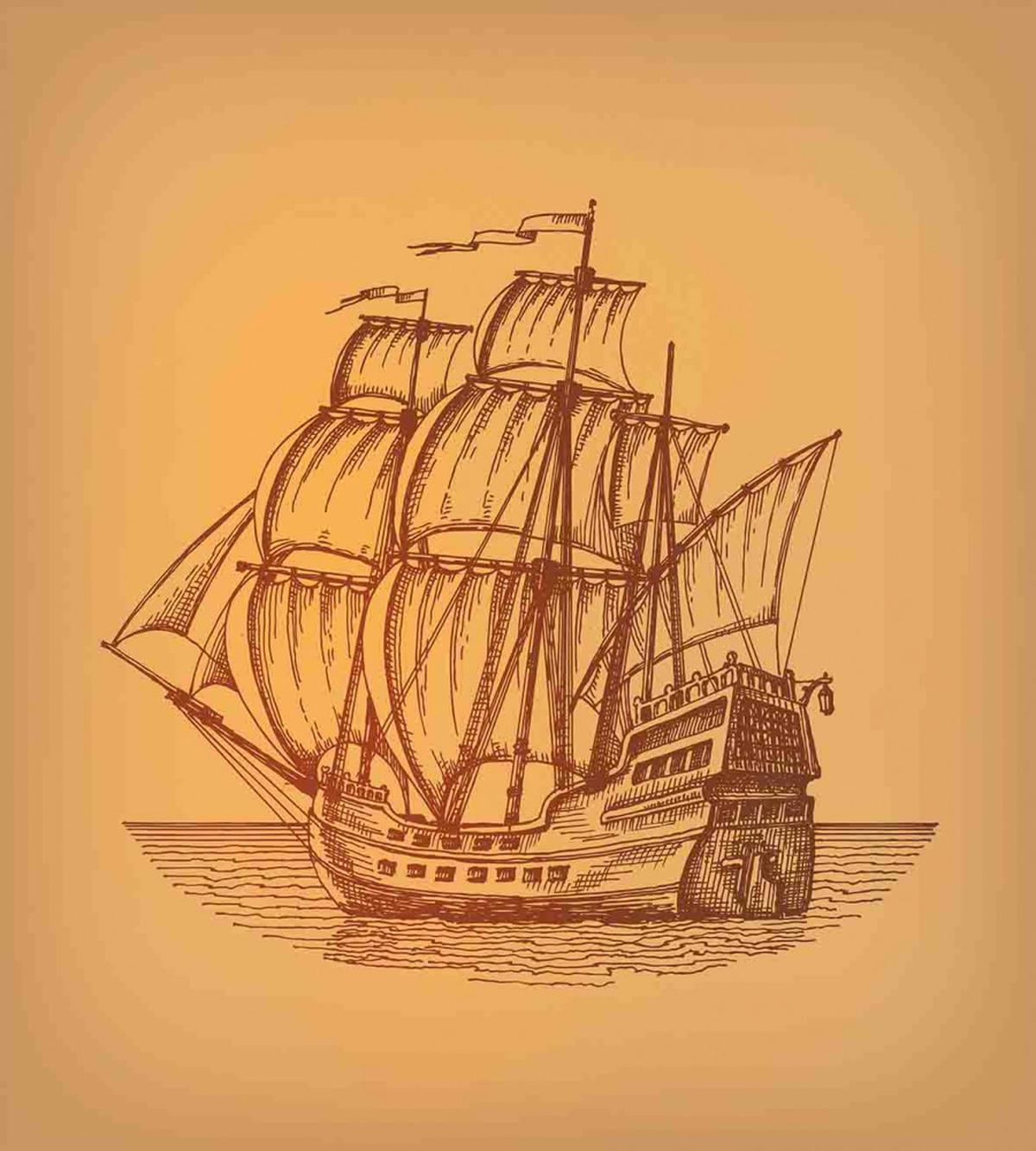 Marine Frigate Art — Pattern