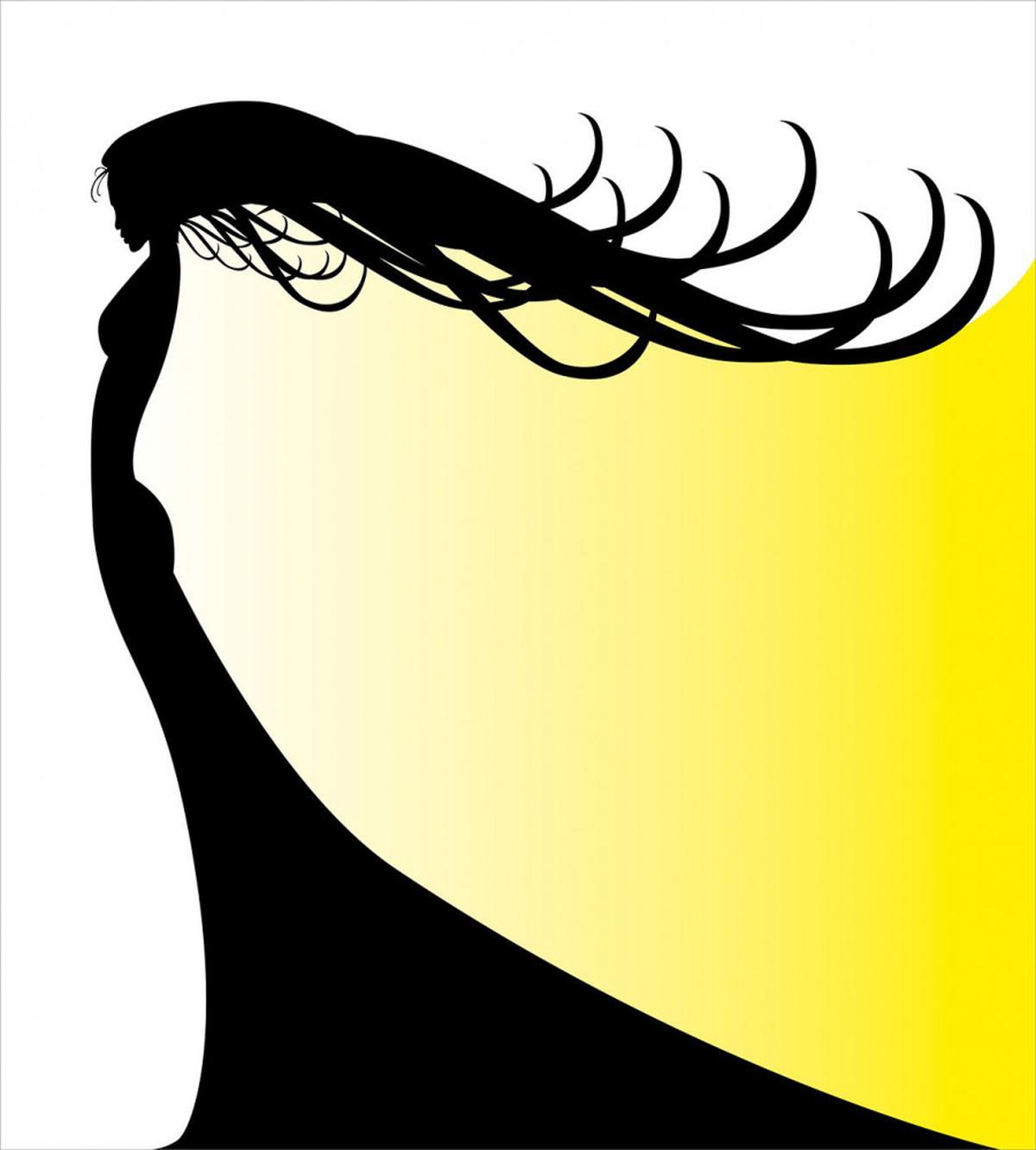 Hair Whip Woman Shade — Pattern