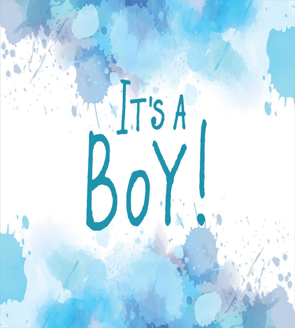 Blue Tones Drops Boy — Pattern