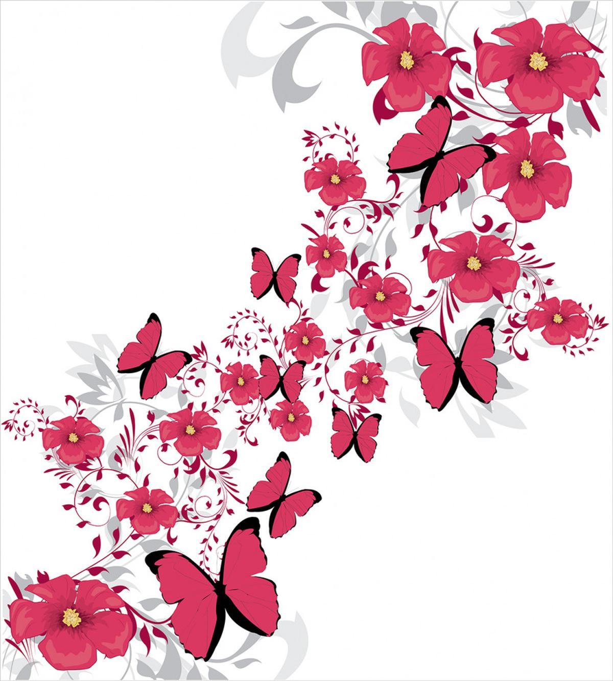 Flower Butterfly — Pattern
