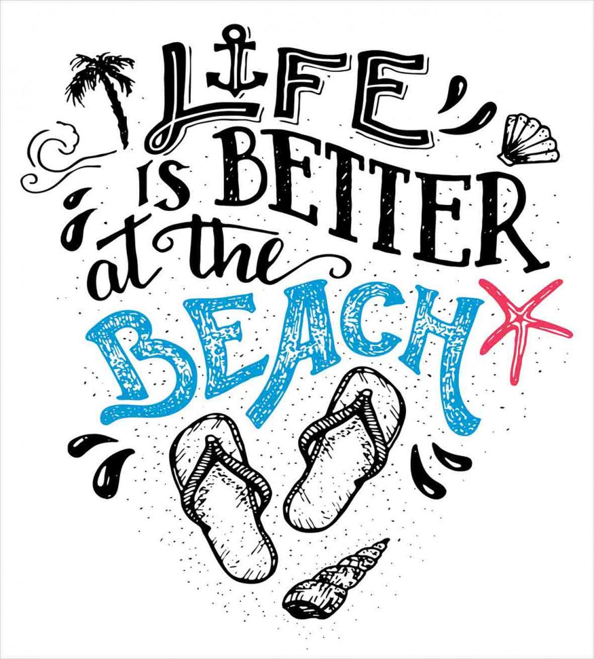 Life is Better at the Beach — Pattern