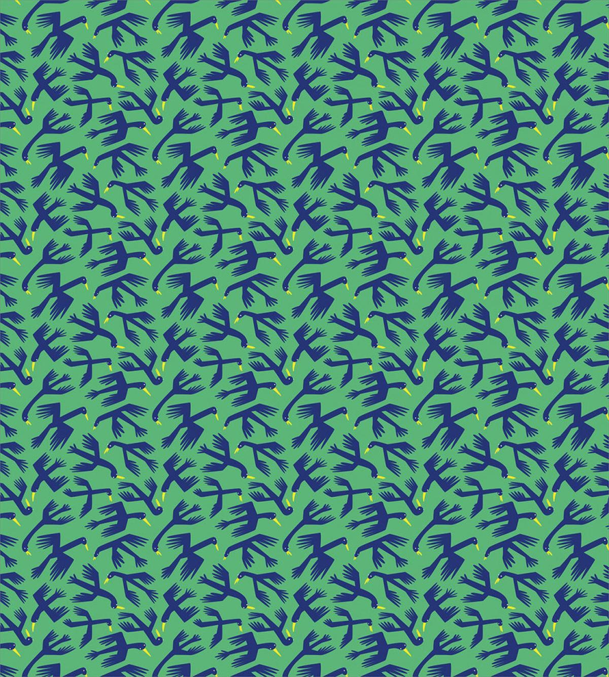 Whimsical Flying Ducks Pattern — Pattern