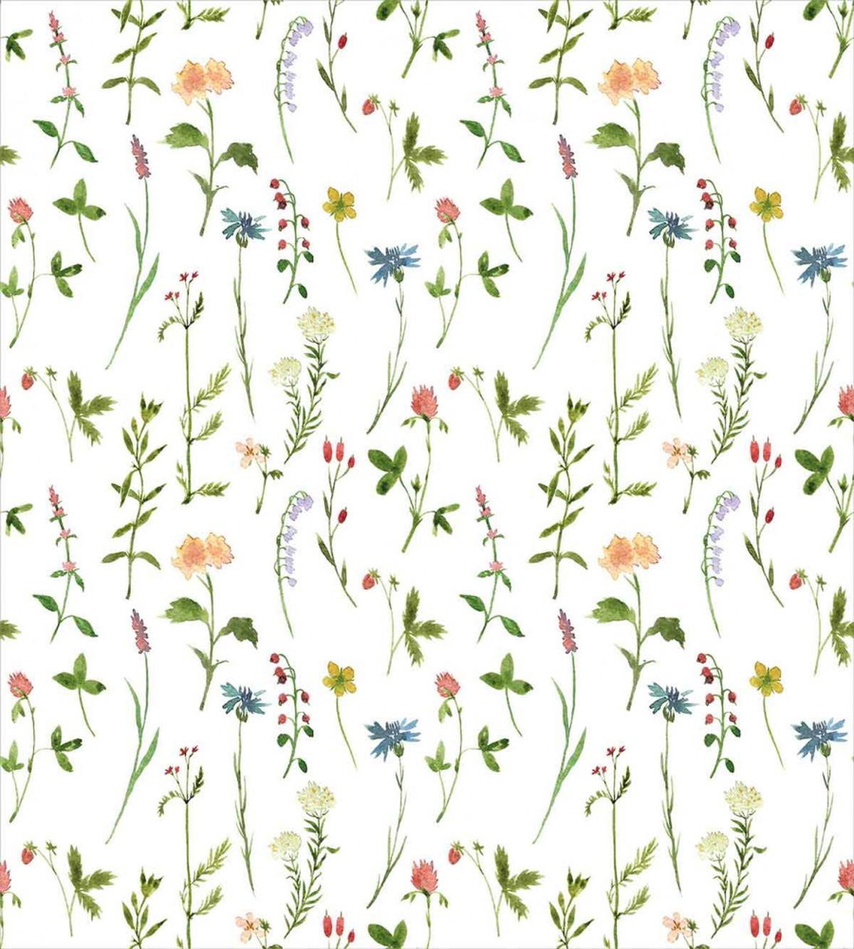 Herb Flowers Watercolors — Pattern