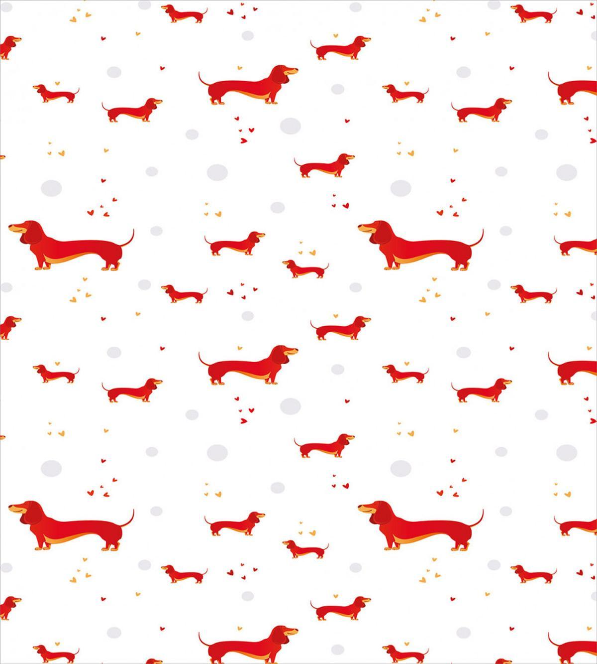 Dog with Hearts and Dots — Pattern